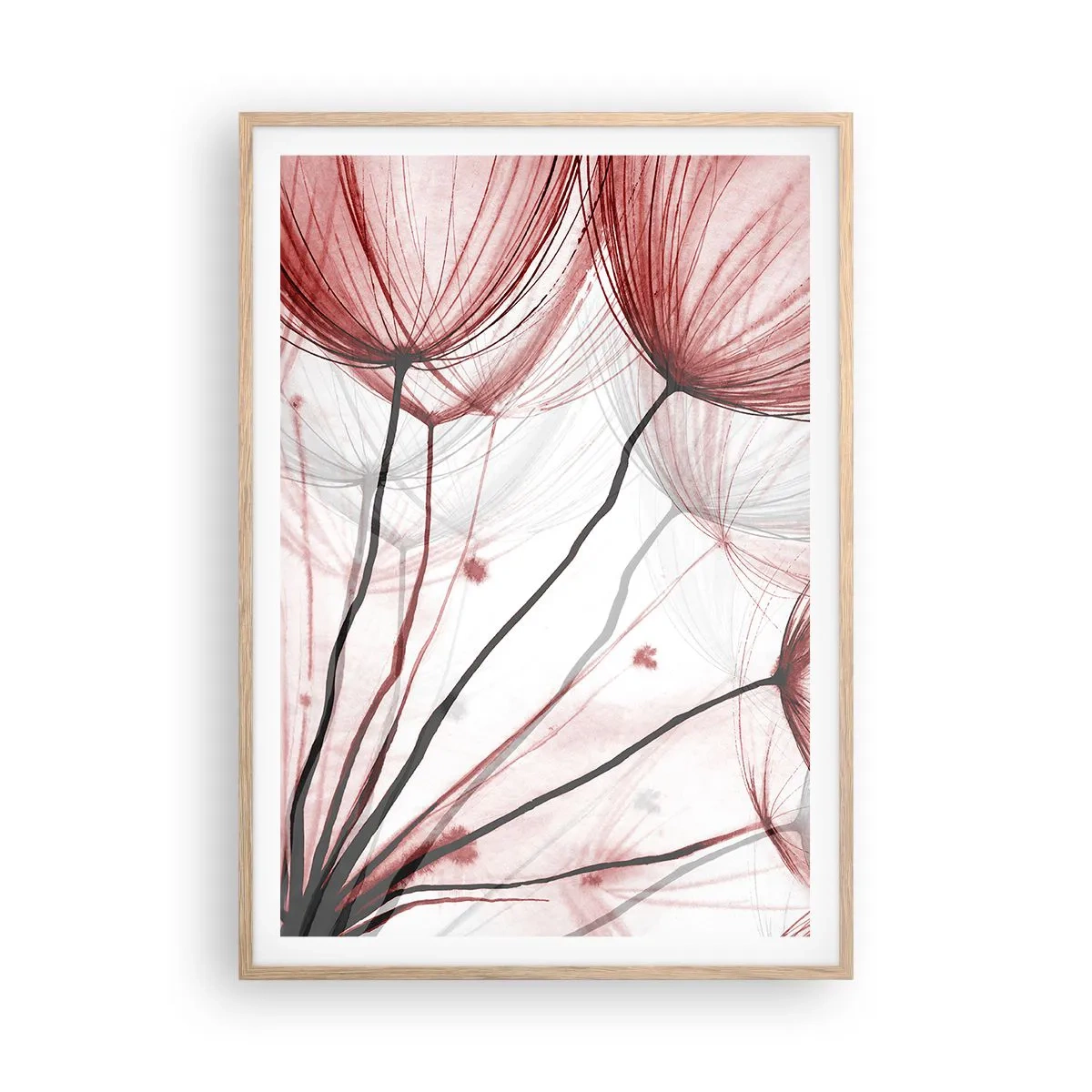 Poster în ramă de stejar deschis - Înainte de plecare - 70x100 cm