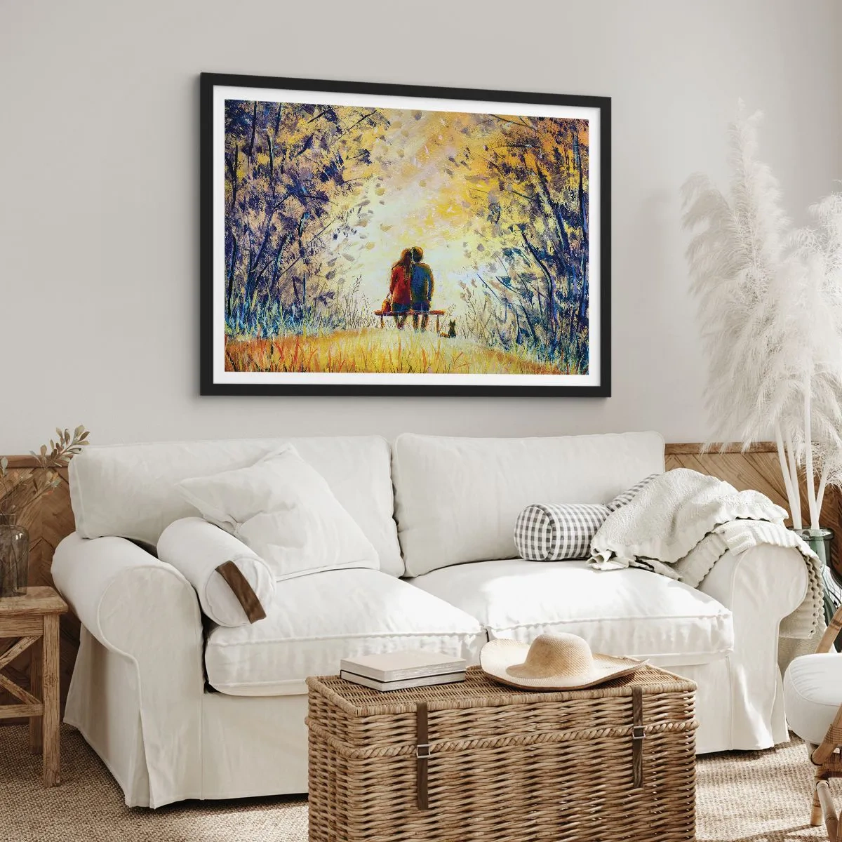 Poster în ramă neagră - Un moment magic - 40x30 cm