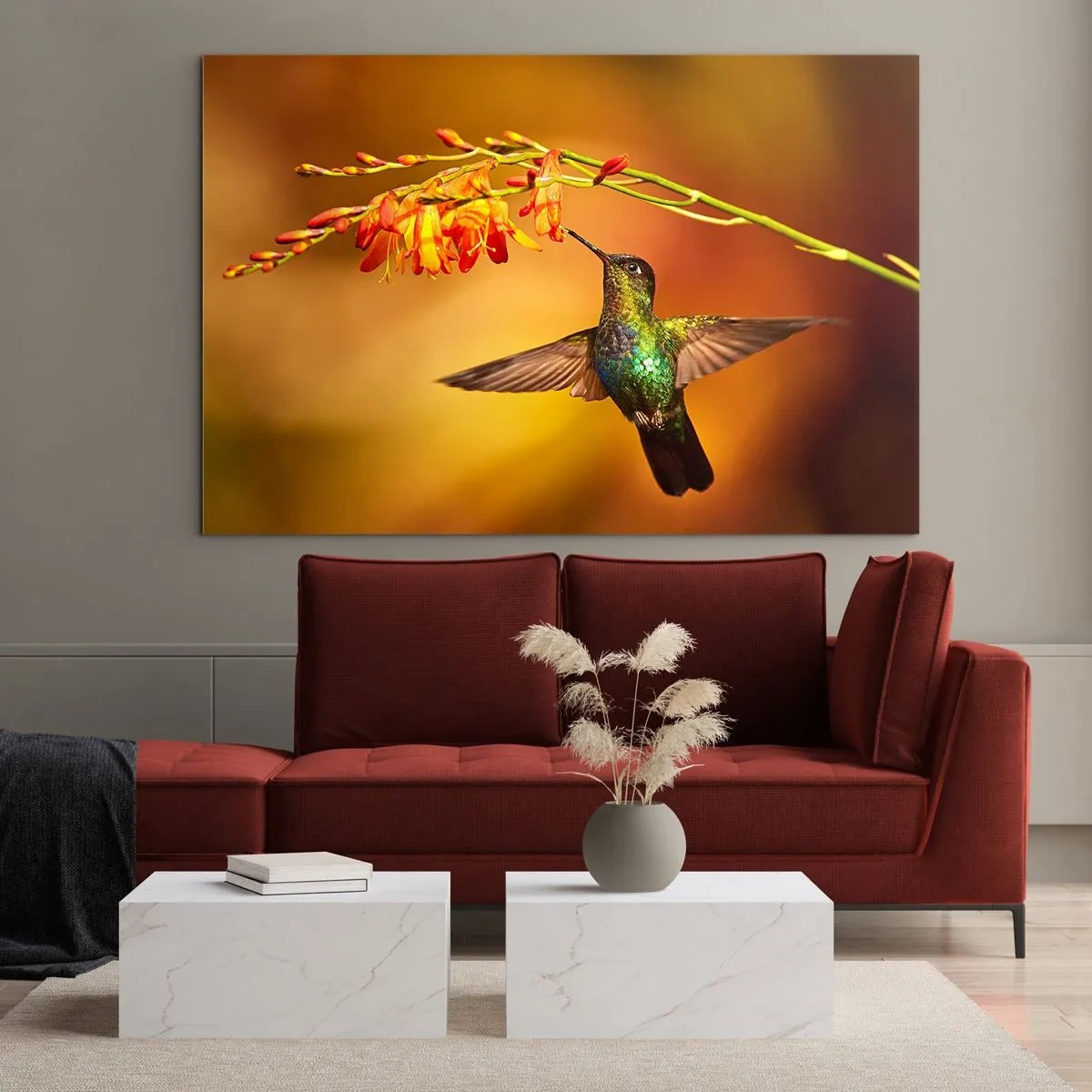 Tablou pe sticlă - Mesagerul mayaș al luminii - 120x80 cm