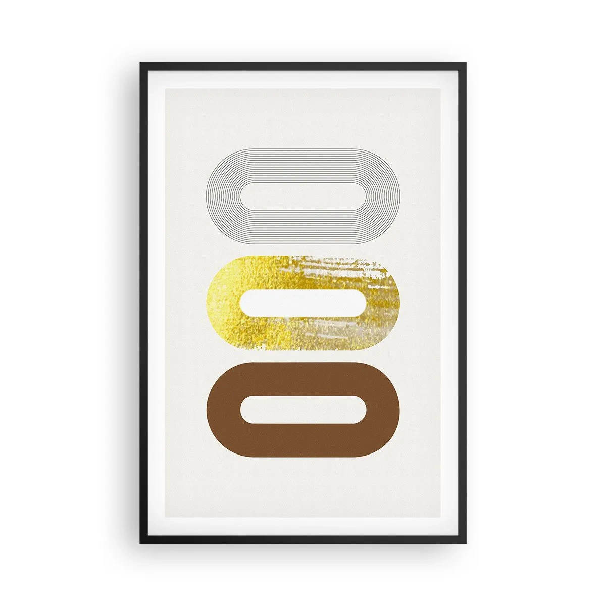 Poster în ramă neagră - Ooo! - 61x91 cm