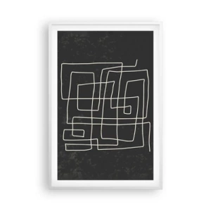 Poster în ramă albă - Nu atât de simplu - 61x91 cm