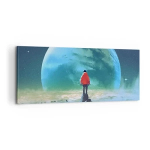 Tablou pe pânză - Descoperitorul unui nou ținut - 100x40 cm