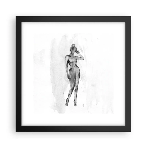 Poster în ramă neagră - Un studiu al idealului de feminitate - 30x30 cm