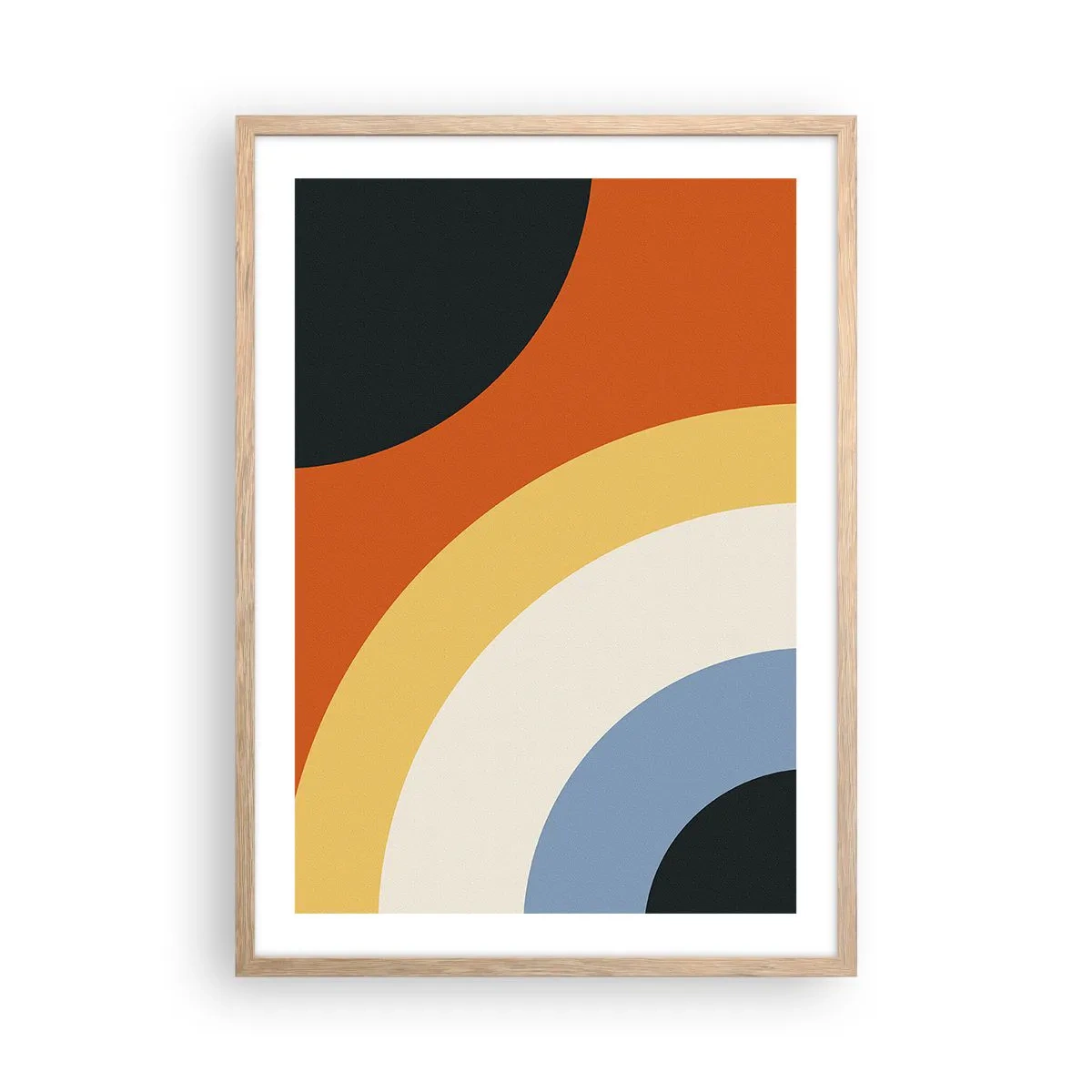 Poster în ramă de stejar deschis - Spre sine - 50x70 cm