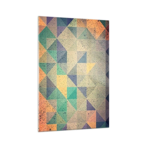 Tablou pe sticlă - Republica triunghiurilor - 70x100 cm