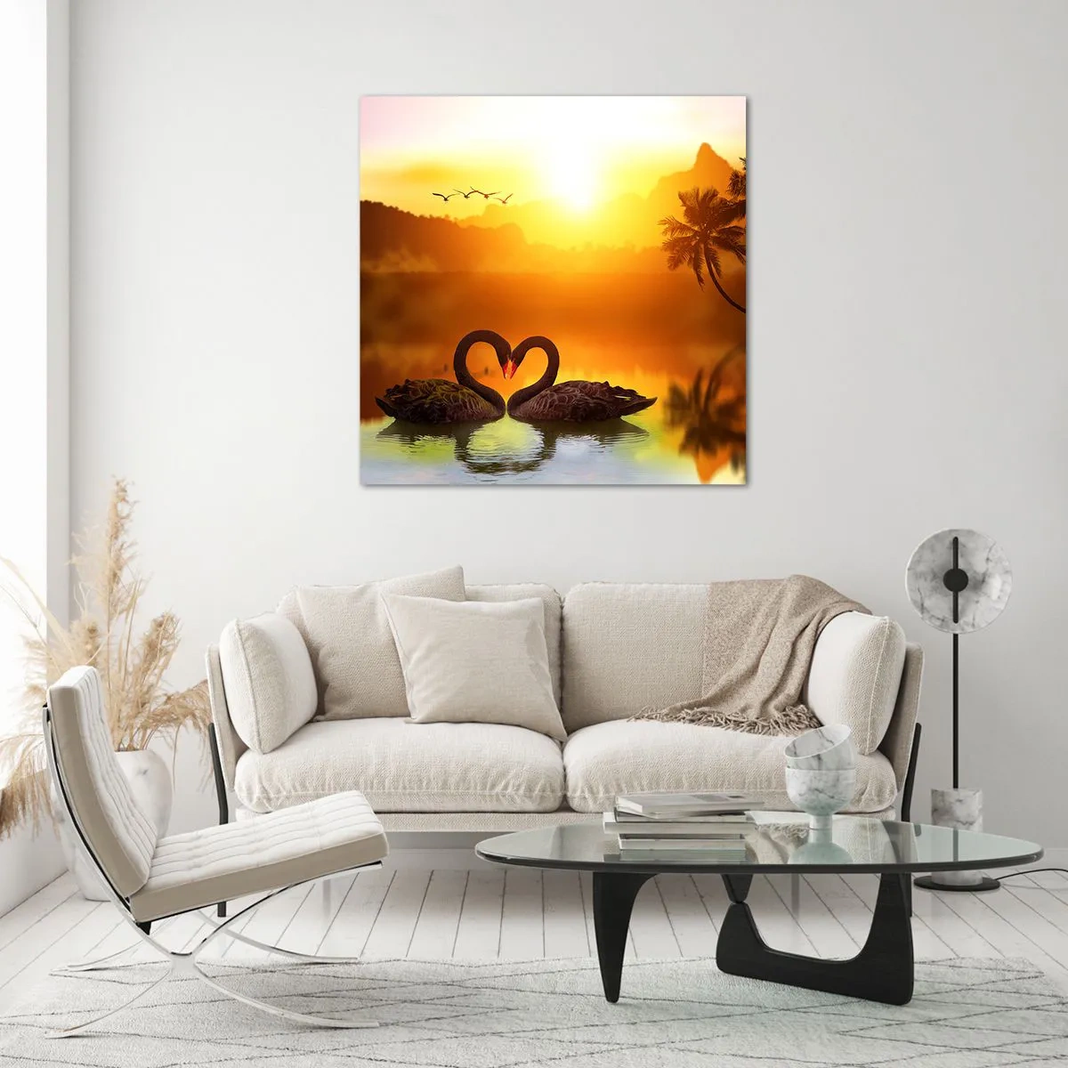 Tablou pe sticlă - Fiecare cu pereche - 40x40 cm