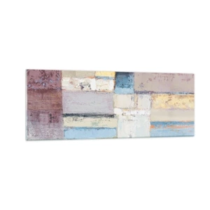 Tablou pe sticlă - Liniștea geometriei - 140x50 cm