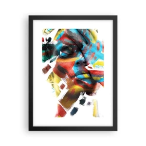 Poster în ramă neagră - Personalitate colorată - 30x40 cm