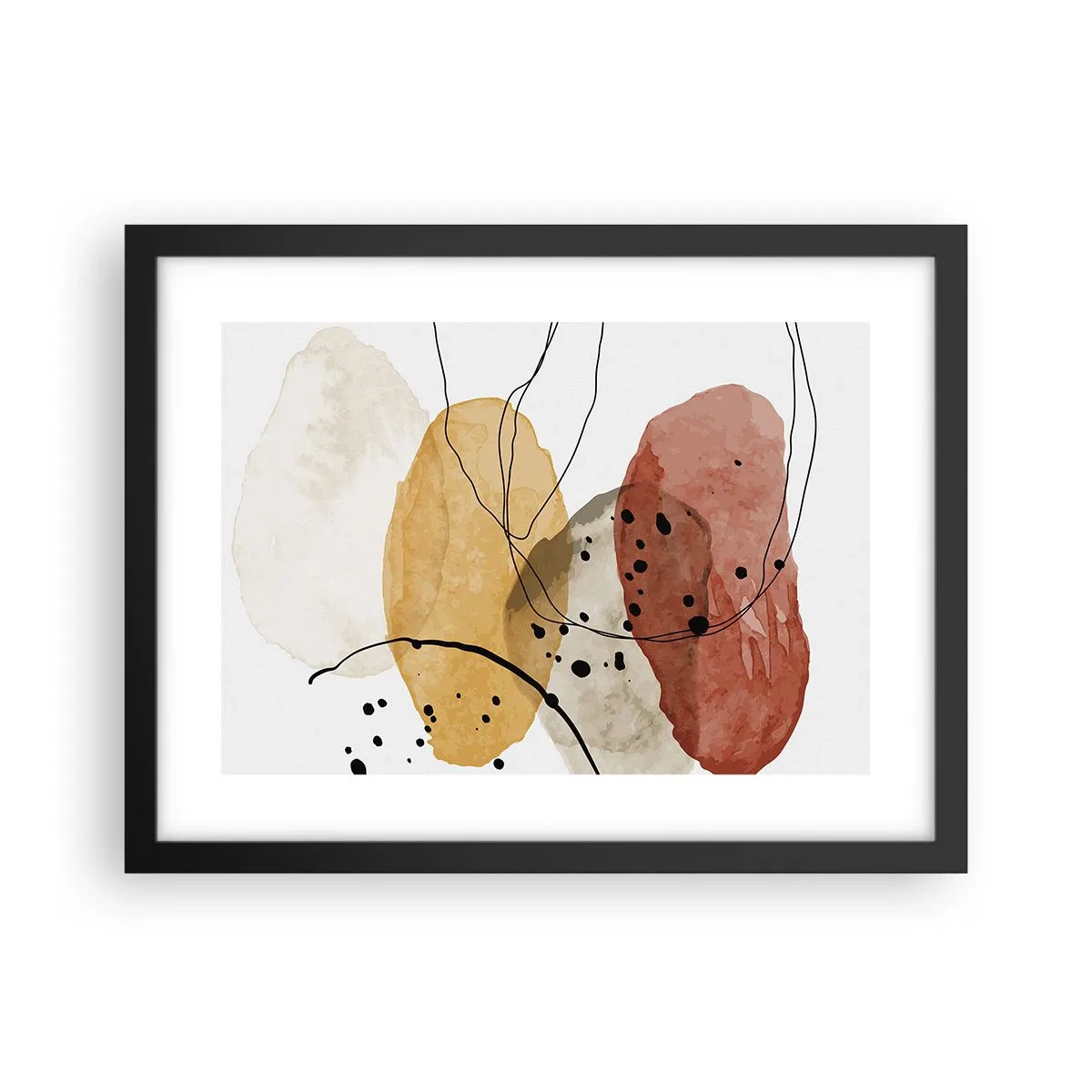 Poster în ramă neagră - Ca aerul, limpezi și ușoare - 40x30 cm