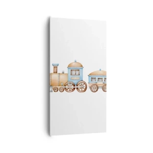 Tablou pe pânză - Trenulețul din copilărie - 65x120 cm