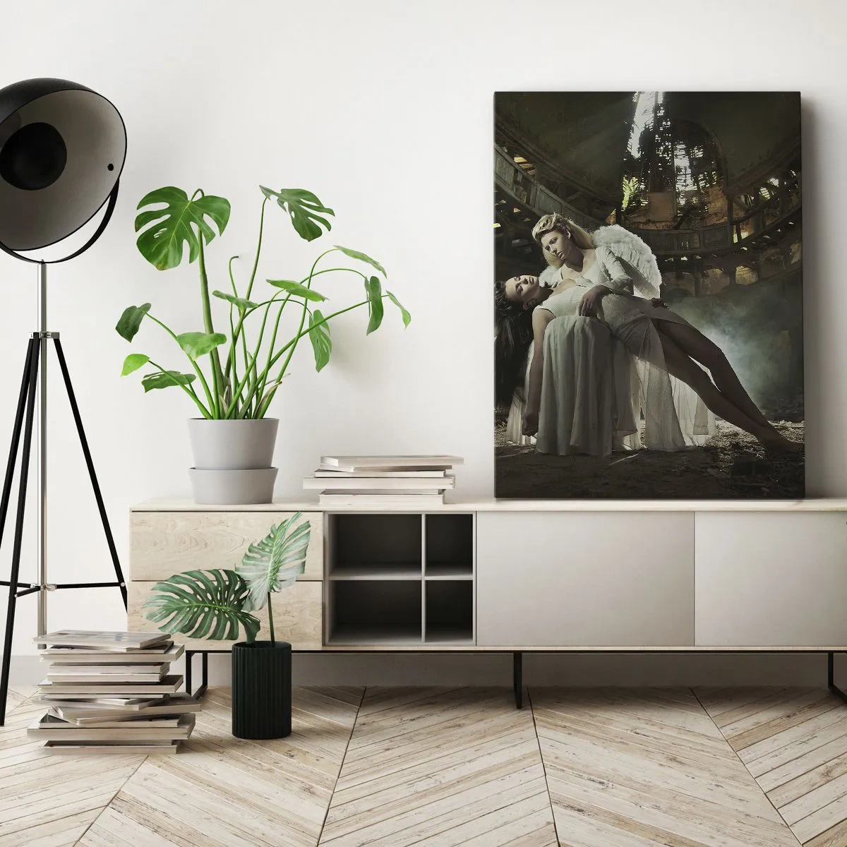 Tablou pe pânză - Spiritul vechiului teatru - 55x100 cm