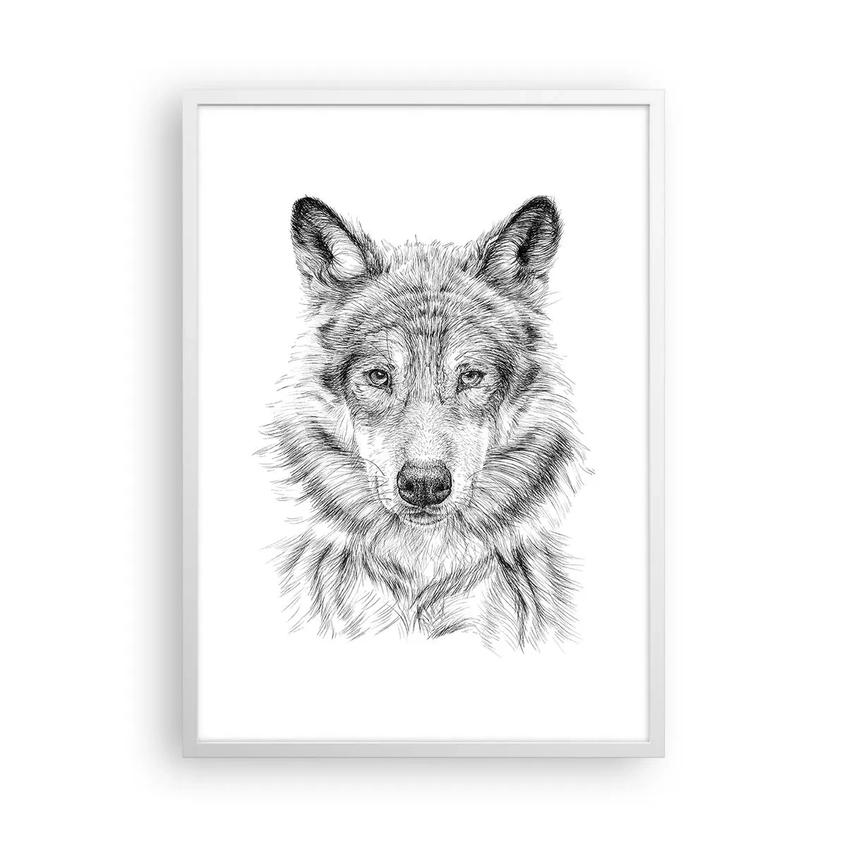 Poster în ramă albă - Un lider înnăscut - 50x70 cm