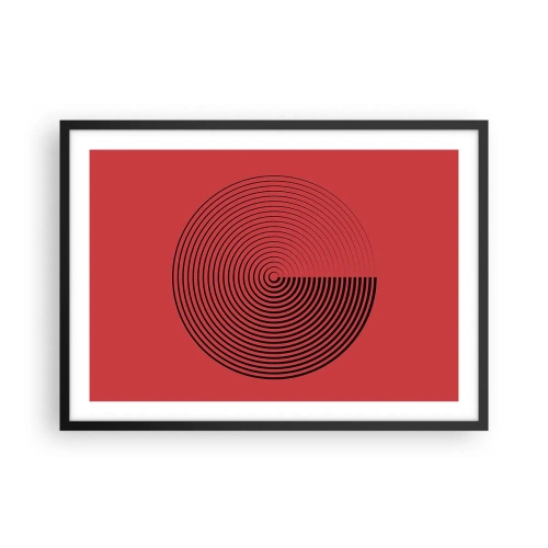Poster în ramă neagră - Mișcare circulară - 70x50 cm