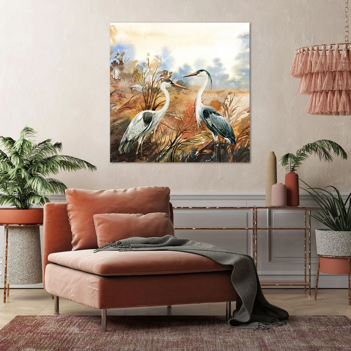 Tablou pe pânză - Încotro în toamnă? - 70x70 cm