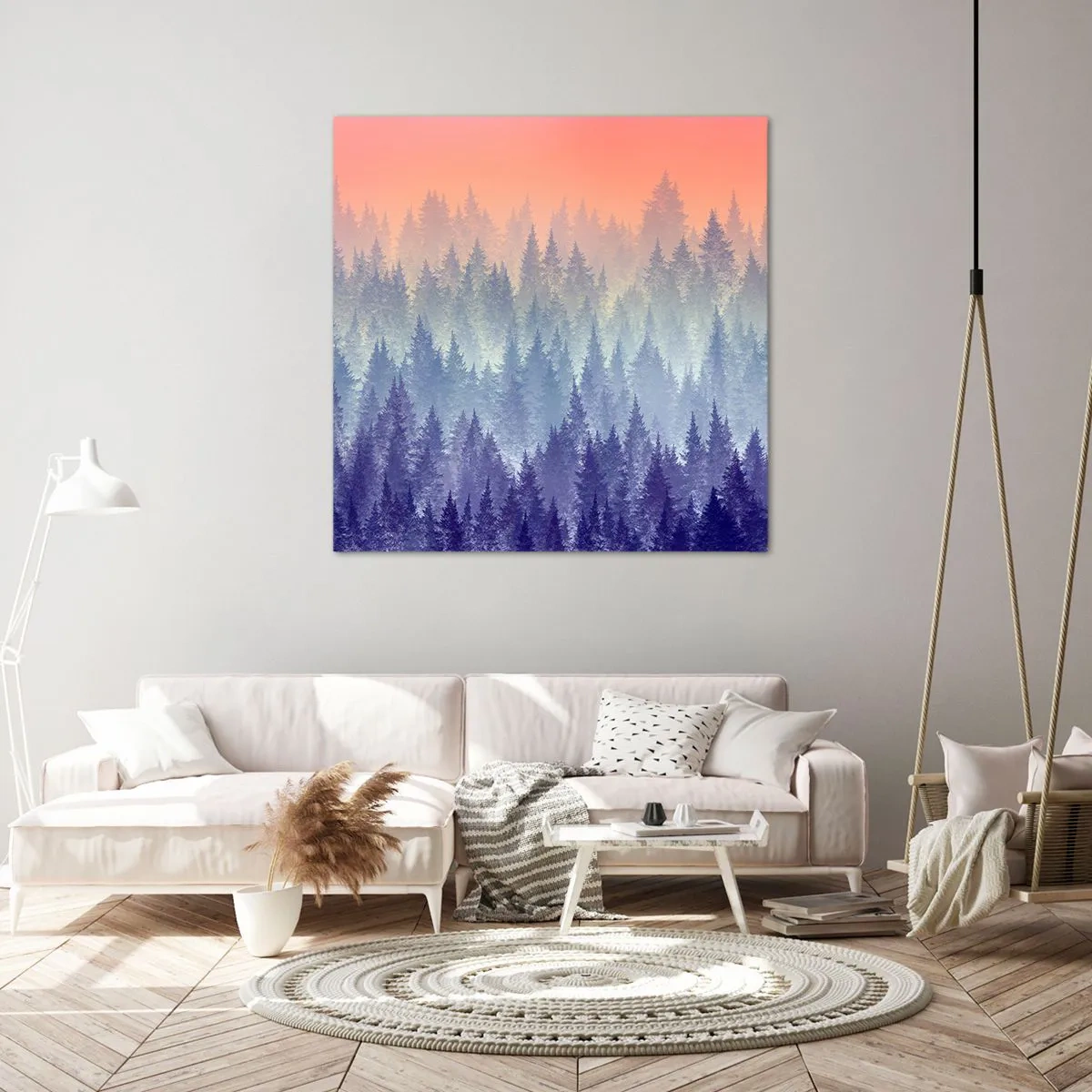 Tablou pe pânză - Sus, mai sus, spre cer - 40x40 cm