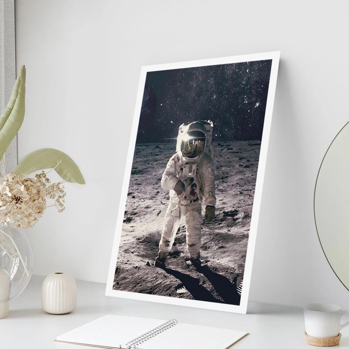 Poster - Salutări de pe Lună - 70x100 cm