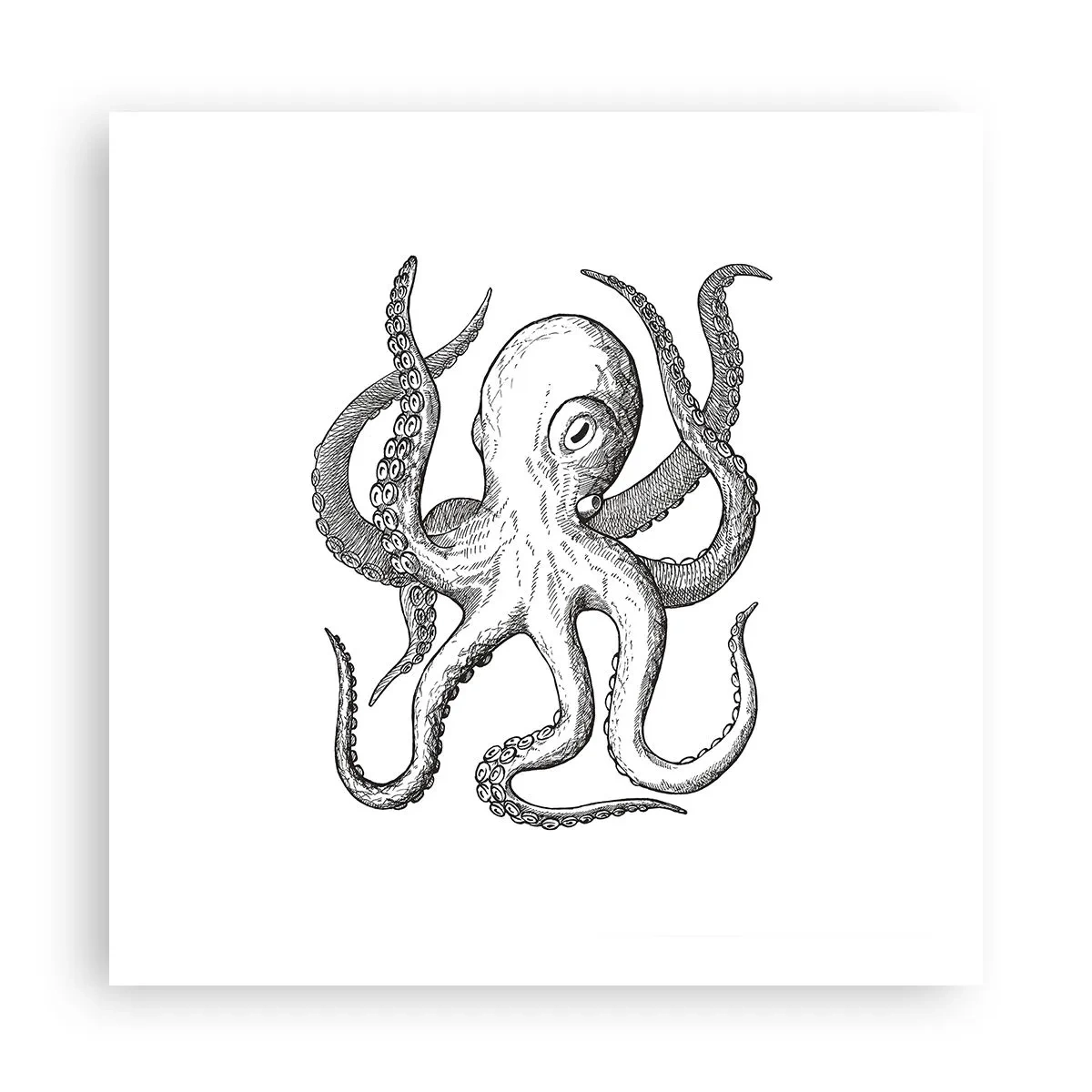 Poster - Dansând cu valurile - 60x60 cm