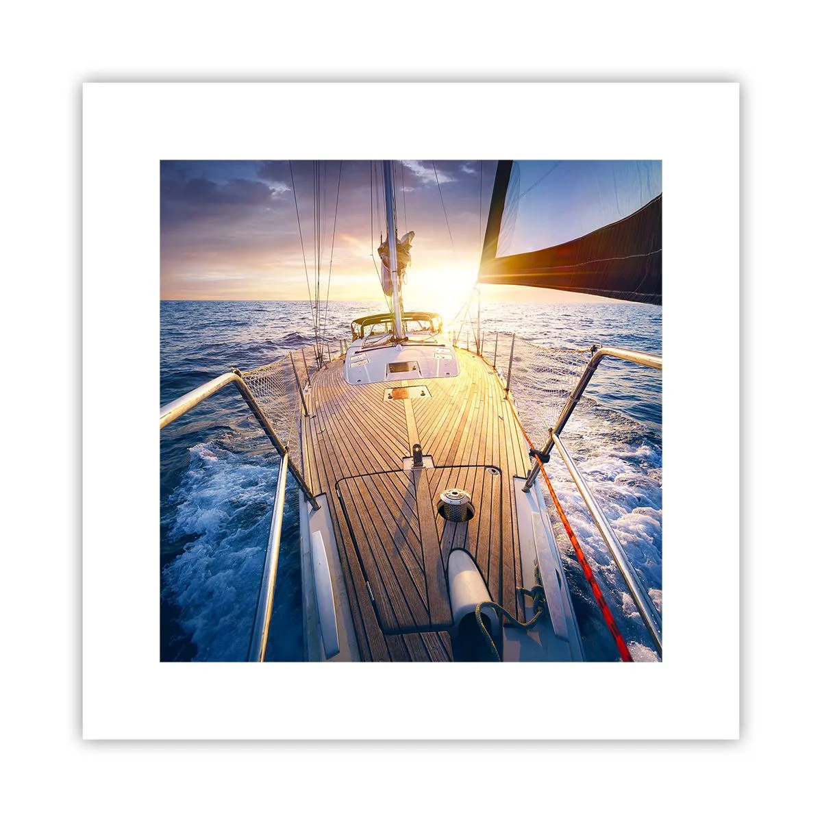 Poster - Alergând pe valuri - 30x30 cm