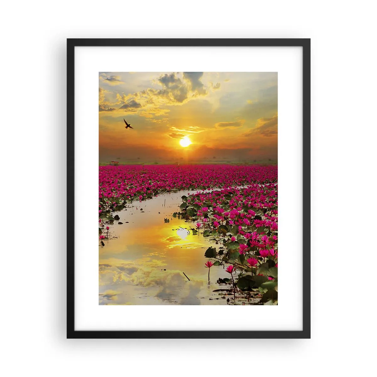 Poster în ramă neagră - Viața secretă a lacului - 40x50 cm