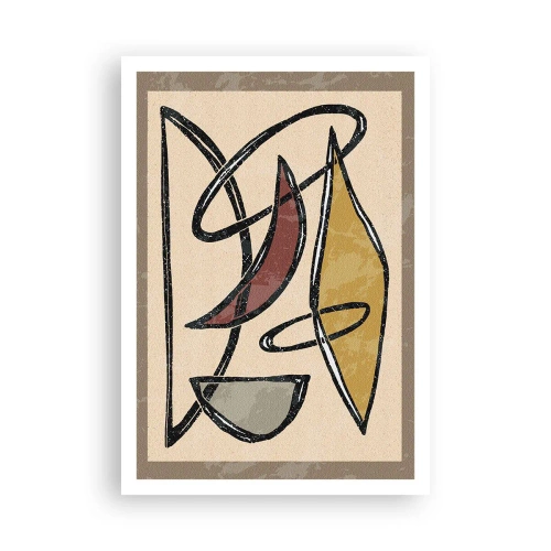 Poster - Compoziție - arcuri și ovale - 70x100 cm