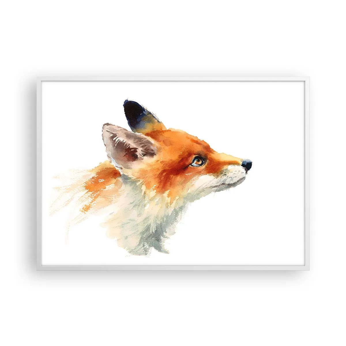 Poster în ramă albă - Nu poți fi niciodată prea atent - 100x70 cm