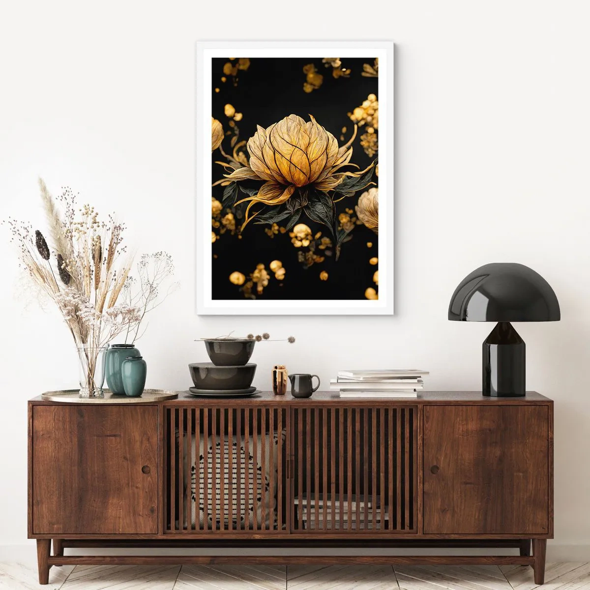 Poster în ramă albă - Fragilitate subtilă - 30x40 cm