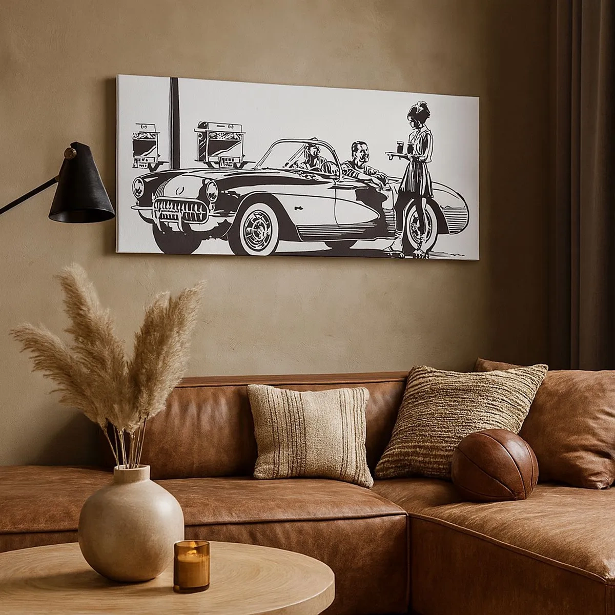 Tablou pe pânză - 60. - America fără griji - 100x40 cm