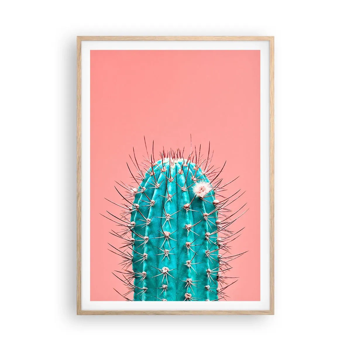 Poster în ramă de stejar deschis - Doar privește - 70x100 cm