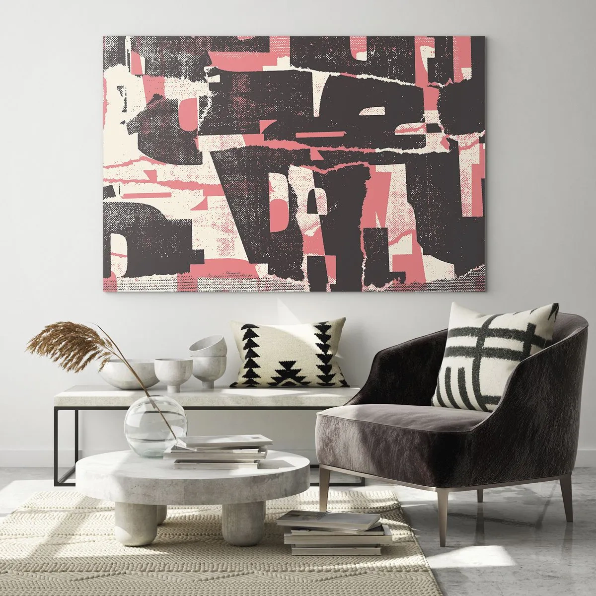 Tablou pe sticlă - Toată această agitație - 120x80 cm