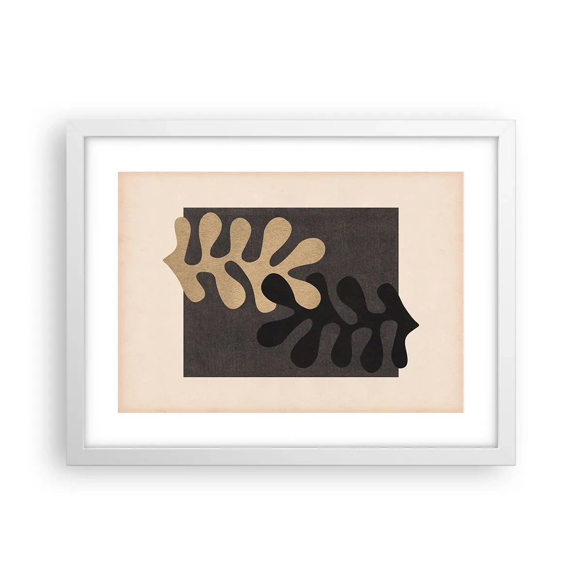 Poster în ramă albă - Absență și completare - 40x30 cm