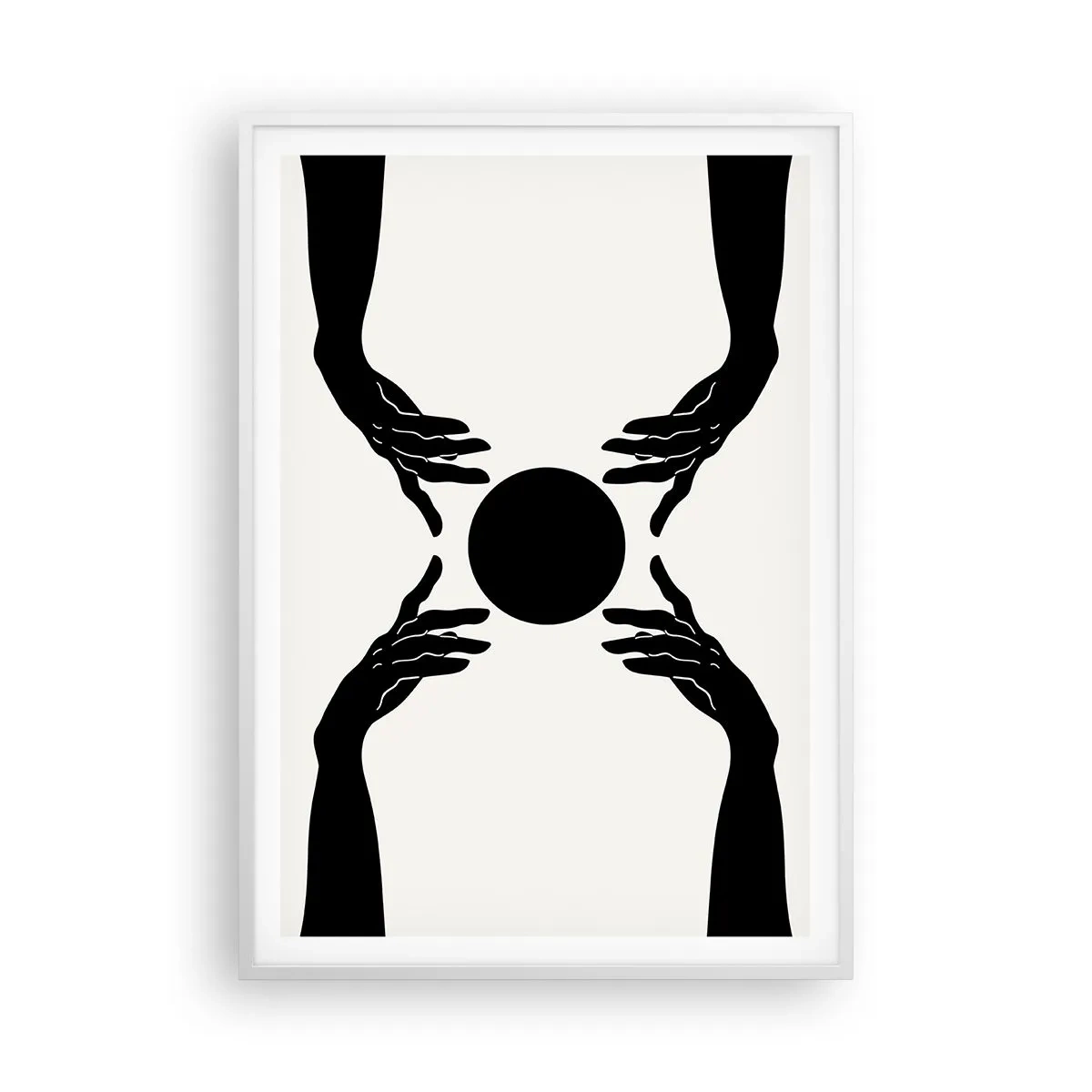 Poster în ramă albă - Semnul secret - 70x100 cm