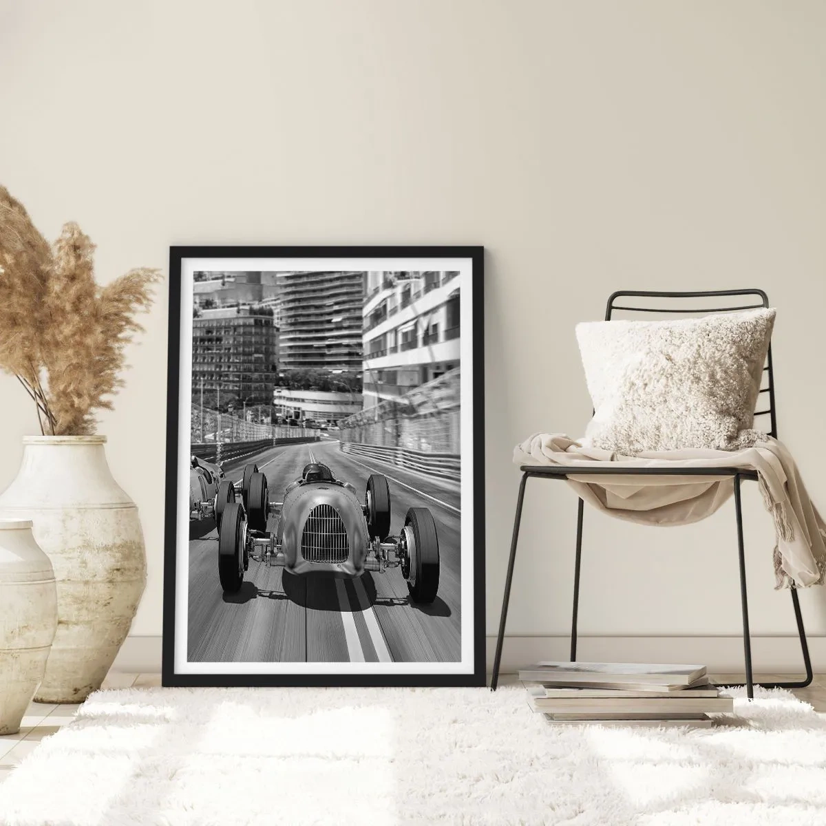 Poster în ramă neagră - A fost odată ca niciodată în Monte Carlo - 61x91 cm