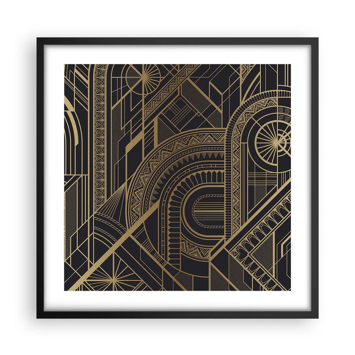 Poster în ramă neagră - Concepte, idei, planuri - 50x50 cm