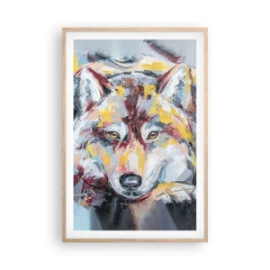 Poster în ramă de stejar deschis - Pace pentru cel drag - 61x91 cm