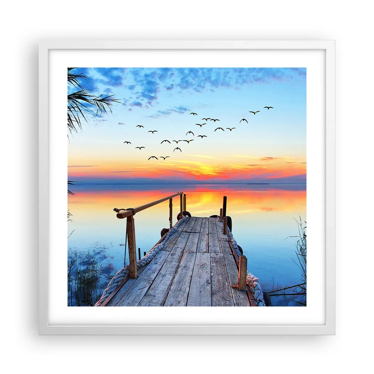 Poster în ramă albă - E timpul să ne întoarcem... - 50x50 cm