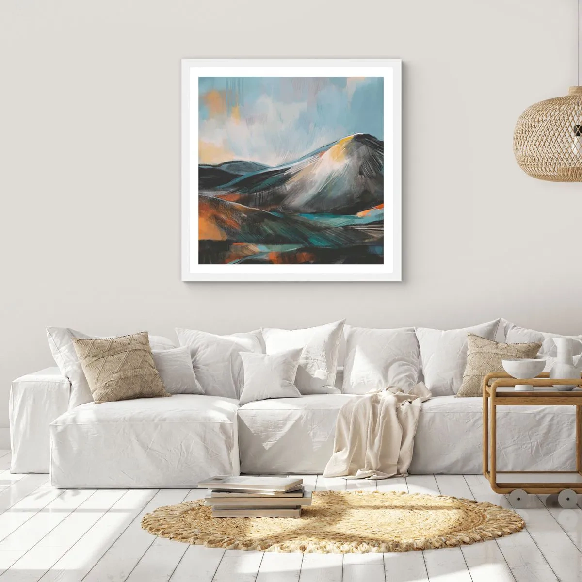 Poster în ramă albă - Dure și frumoase - 50x50 cm