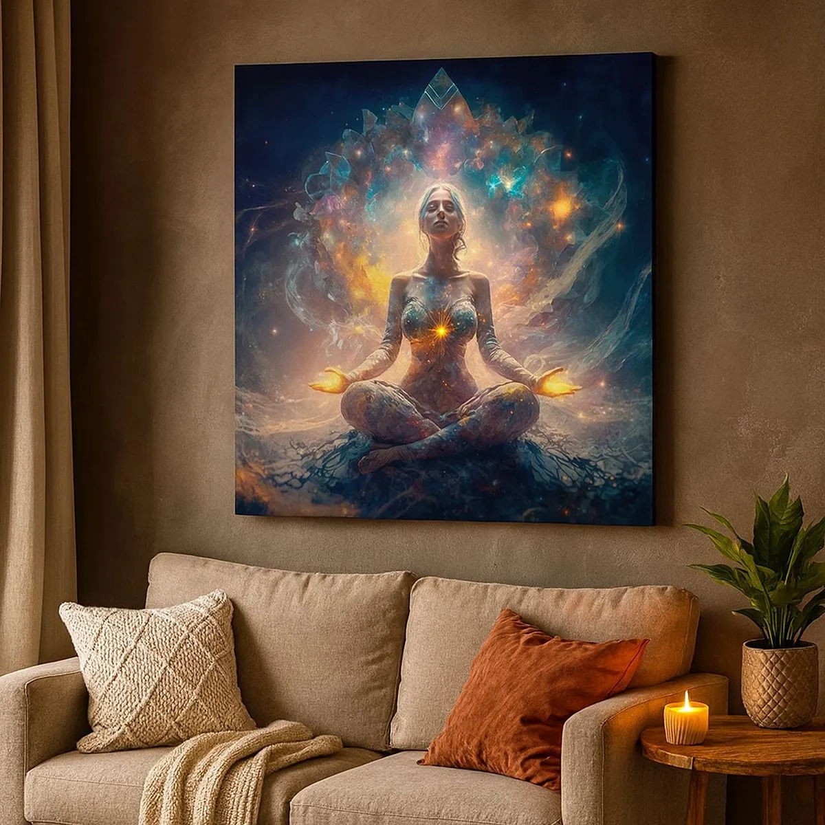 Tablou pe pânză - Flux de energie bună - 30x30 cm