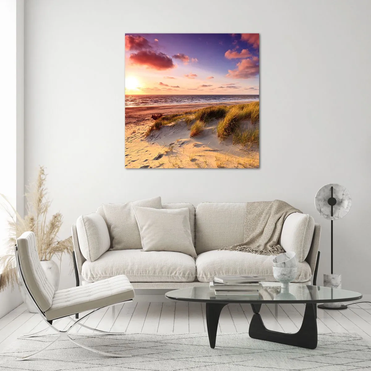 Tablou pe sticlă - Deja aerul de vară miroase - 60x60 cm