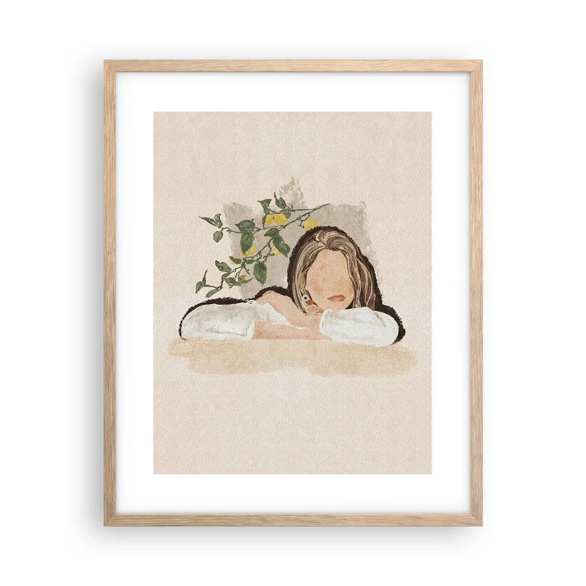 Poster în ramă de stejar deschis - Frumusețea sudului - 40x50 cm