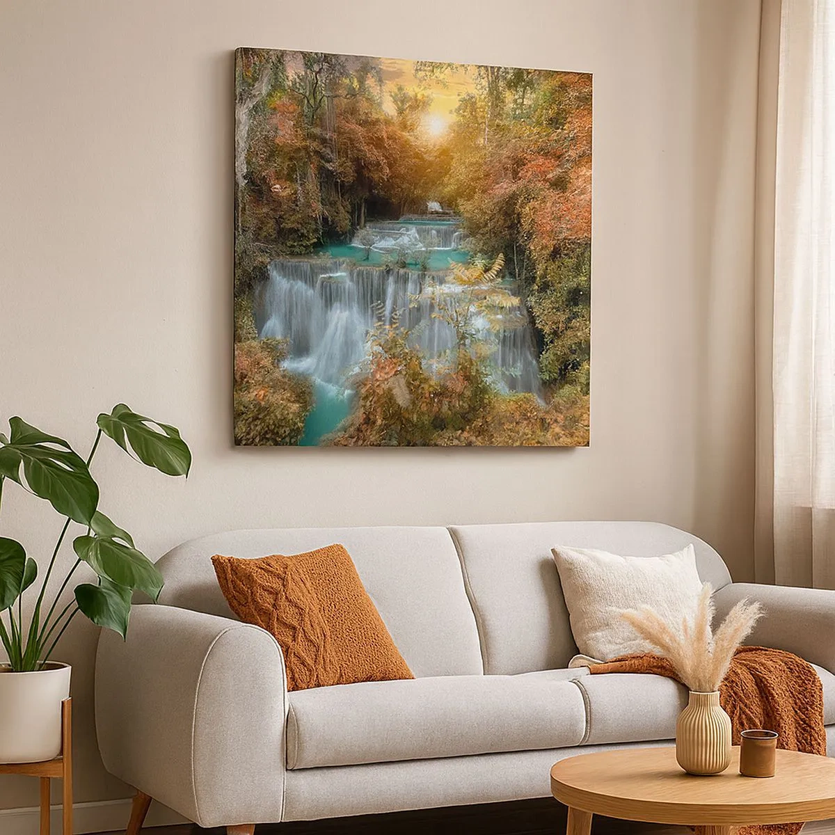 Tablou pe pânză - Comoara ascunsă a pădurii - 30x30 cm