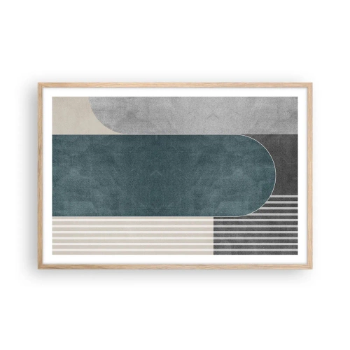 Poster în ramă de stejar deschis - Compoziție de nivel - 91x61 cm