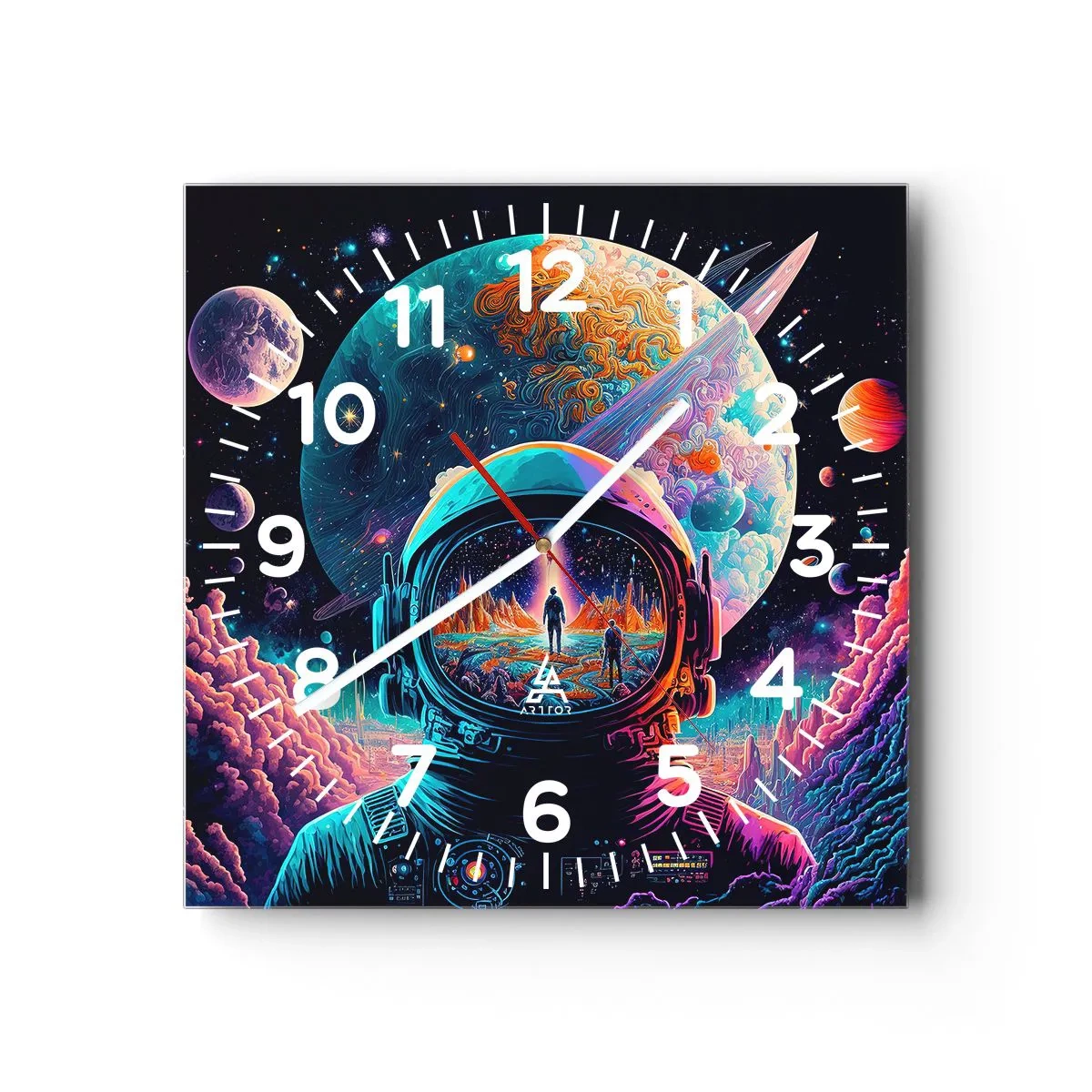 Ceas de perete - Ceas pe sticlă - Visul nevisat al filozofiilor - 30x30 cm