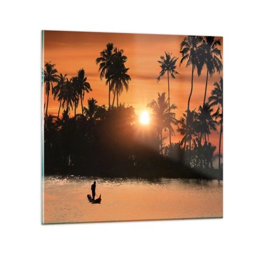 Tablou pe sticlă - Timp de relaxare - 60x60 cm