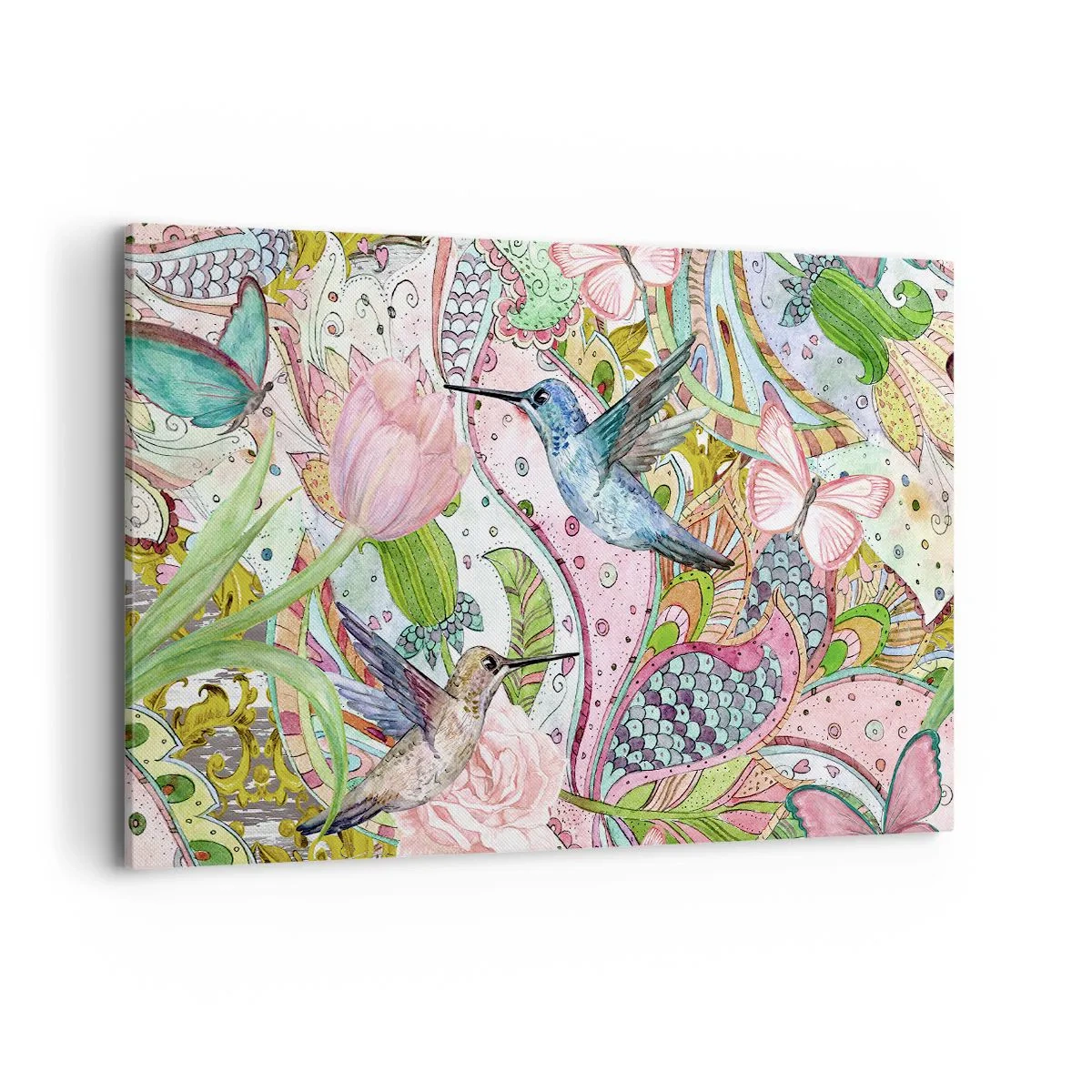 Tablou pe pânză - Încurcat în viță de vie - 120x80 cm