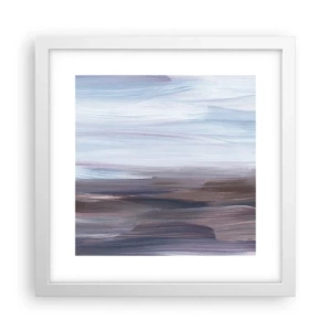 Poster în ramă albă - Elemente: apă - 30x30 cm