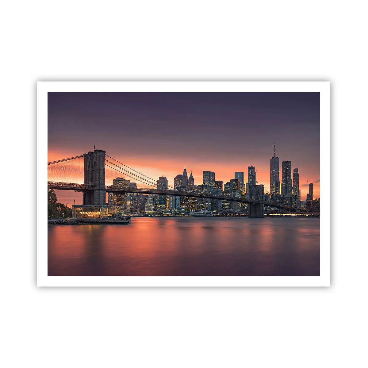 Poster - Scufundate în tăcerea liliachie - 100x70 cm