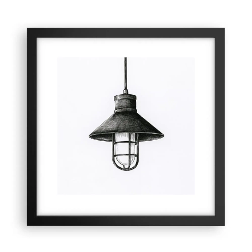 Poster în ramă neagră - Cu mulți ani în urmă... - 30x30 cm