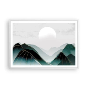 Poster în ramă albă - Măreție deplină - 100x70 cm