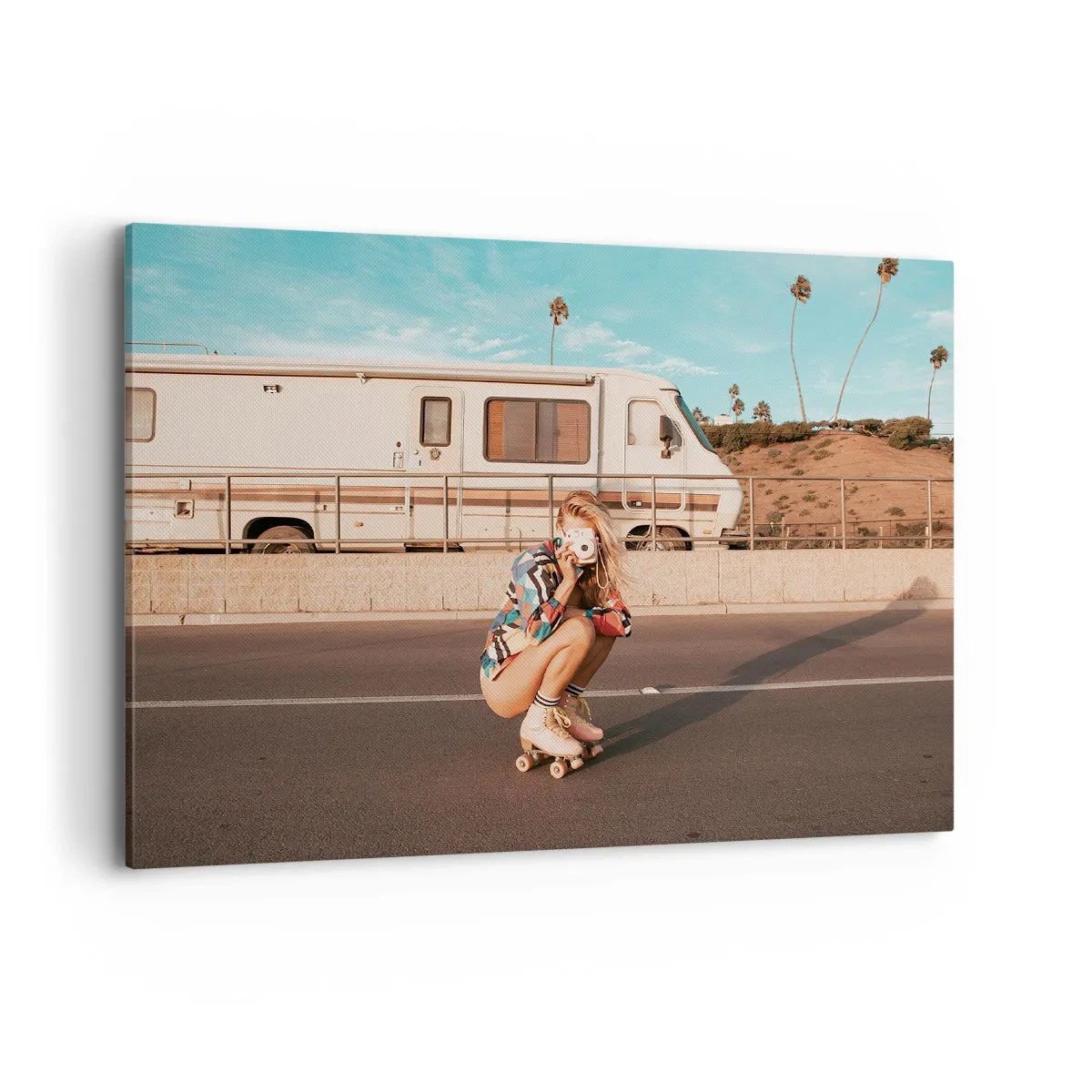 Tablou pe pânză - Zâmbiți, vă rog! - 100x70 cm