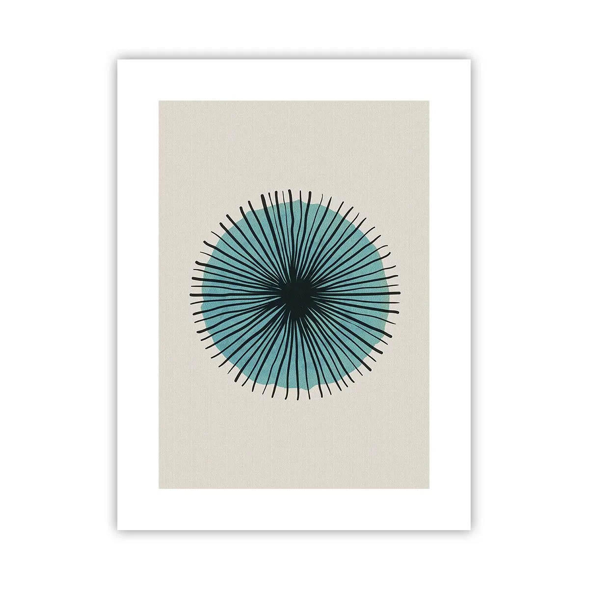 Poster - Radiant pe albastru - 30x40 cm